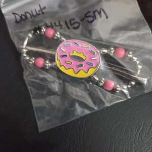 Lilla Rose Pink and Yellow Donut Keychain for Kids